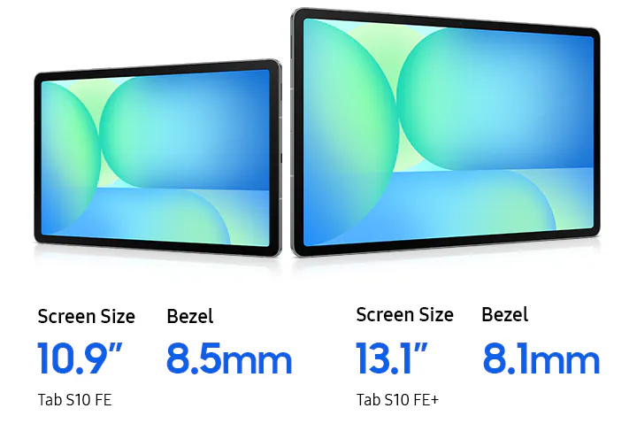 Samsung Galaxy Tab S10 FE Plus 13.1 inch IPS LCD 2880x1800 Vision Booster display Samsung Galaxy Tab S10 FE Plus 13.1 inch IPS LCD 2880x1800 Vision Booster display