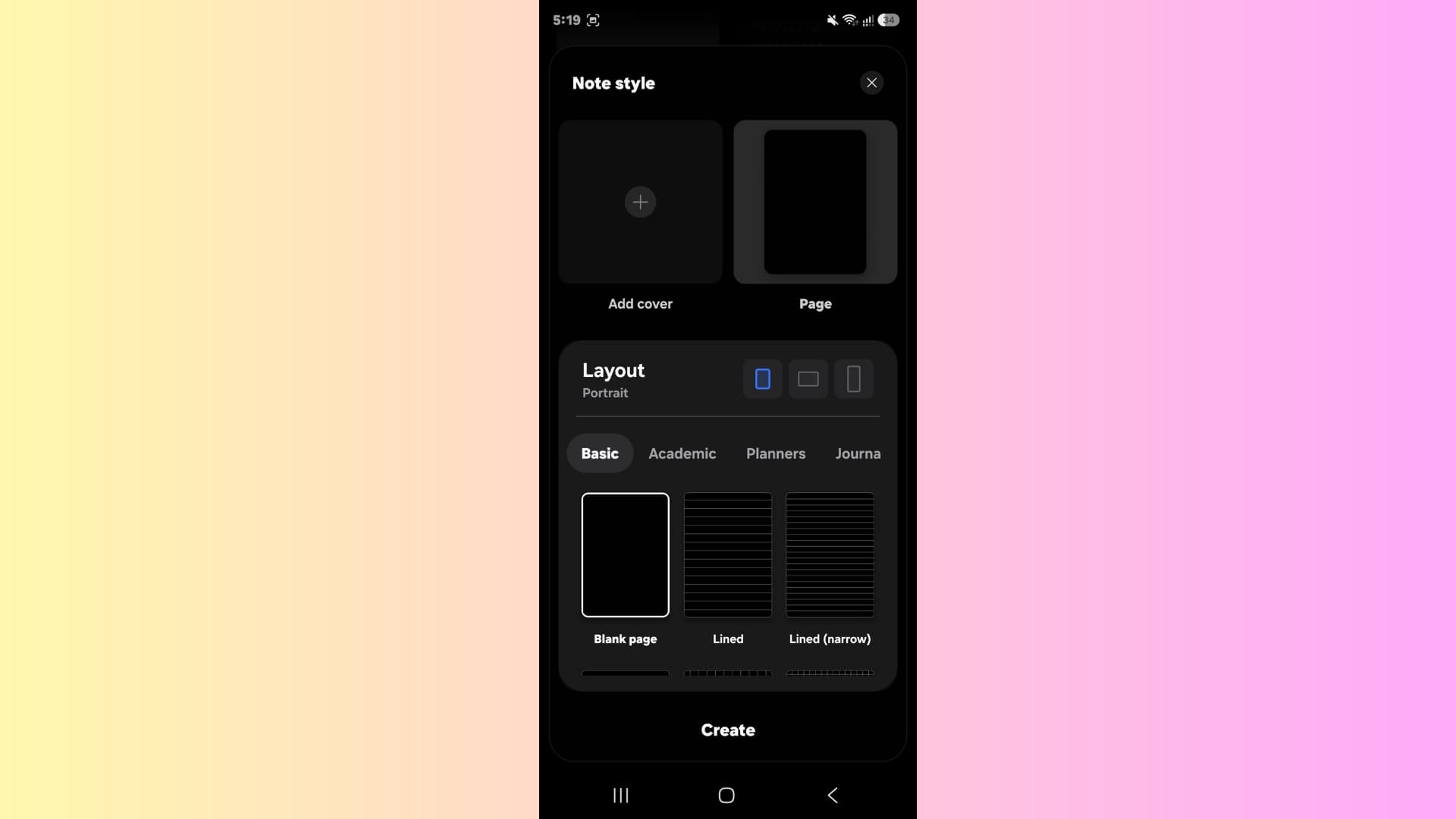 Samsung Notes match style pasting